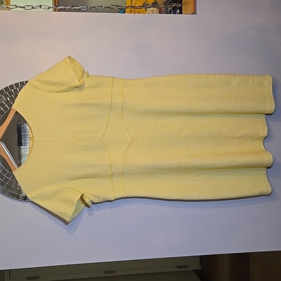 Boden Cotton Knit Texured FullLined Career Office Short Sleeve Shift Dress NWOT - Picture 2 of 16
